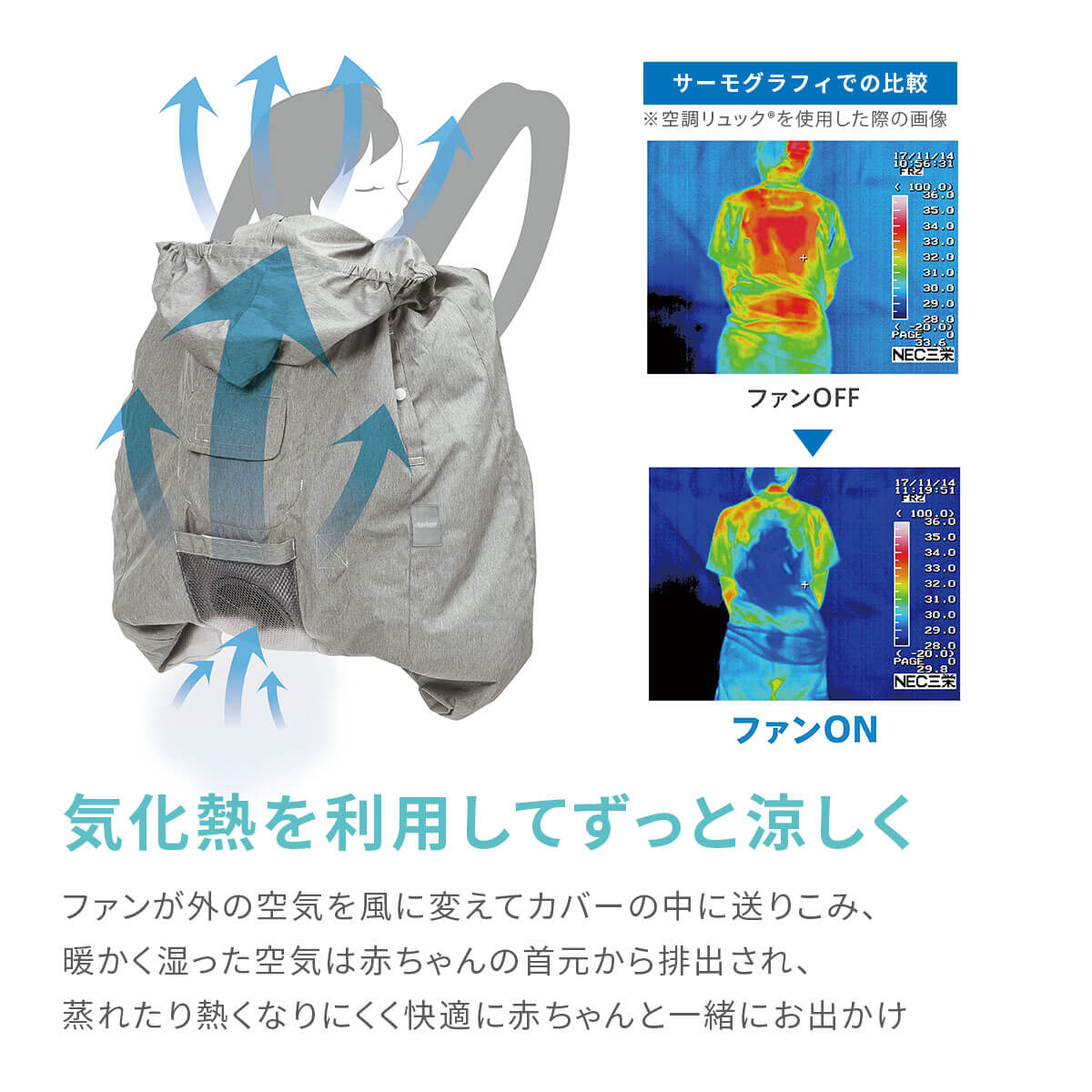 空調抱っこひもカバー(R)/グレー(グレー): 抱っこ紐・スリング[DADWAY ...