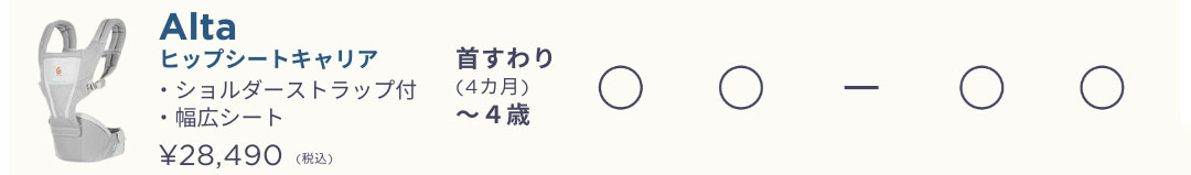 エルゴベビー ヒップシート アルタ