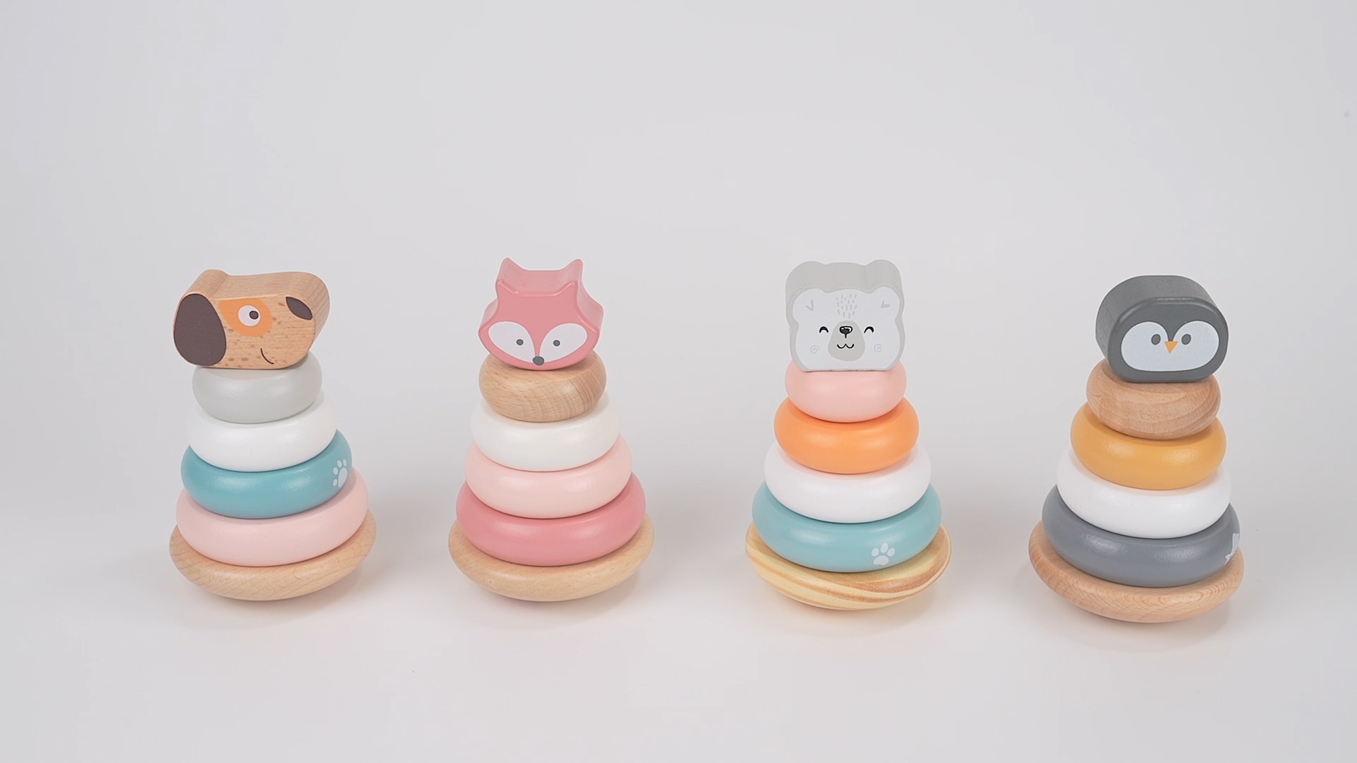 SALE】しろくまスタッカー: おもちゃ[DADWAY ダッドウェイ