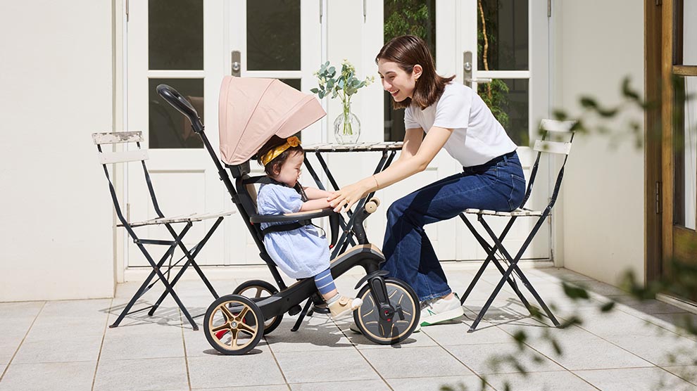 グロッバー エクスプローラー トライク 4in1 ベビーカーJP PKG/サンド