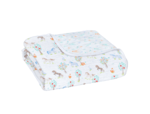 馬柄のブランケット