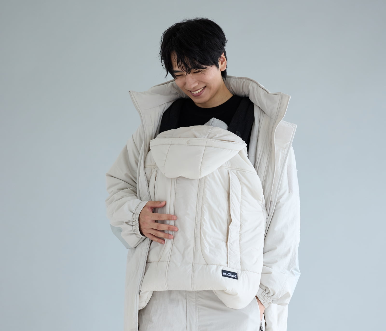 WILD THINGS モンスターパーカー防寒ケープ/25 セメント着用