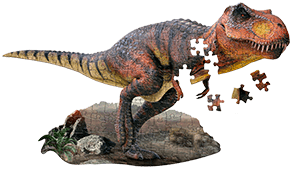 ティラノサウルスのパズル
