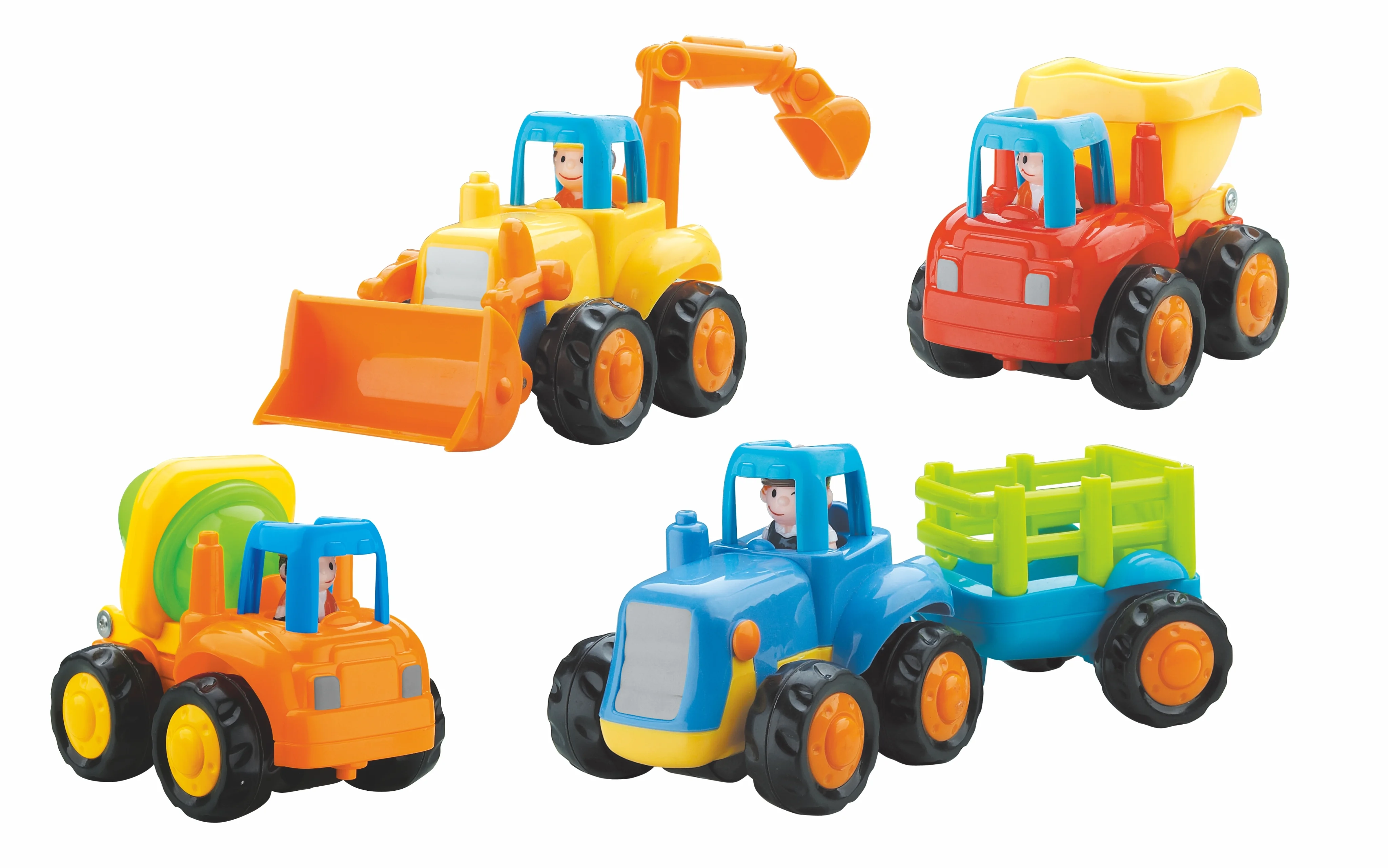 Hola Toys ビューンと走るはたらくくるま/４点セット