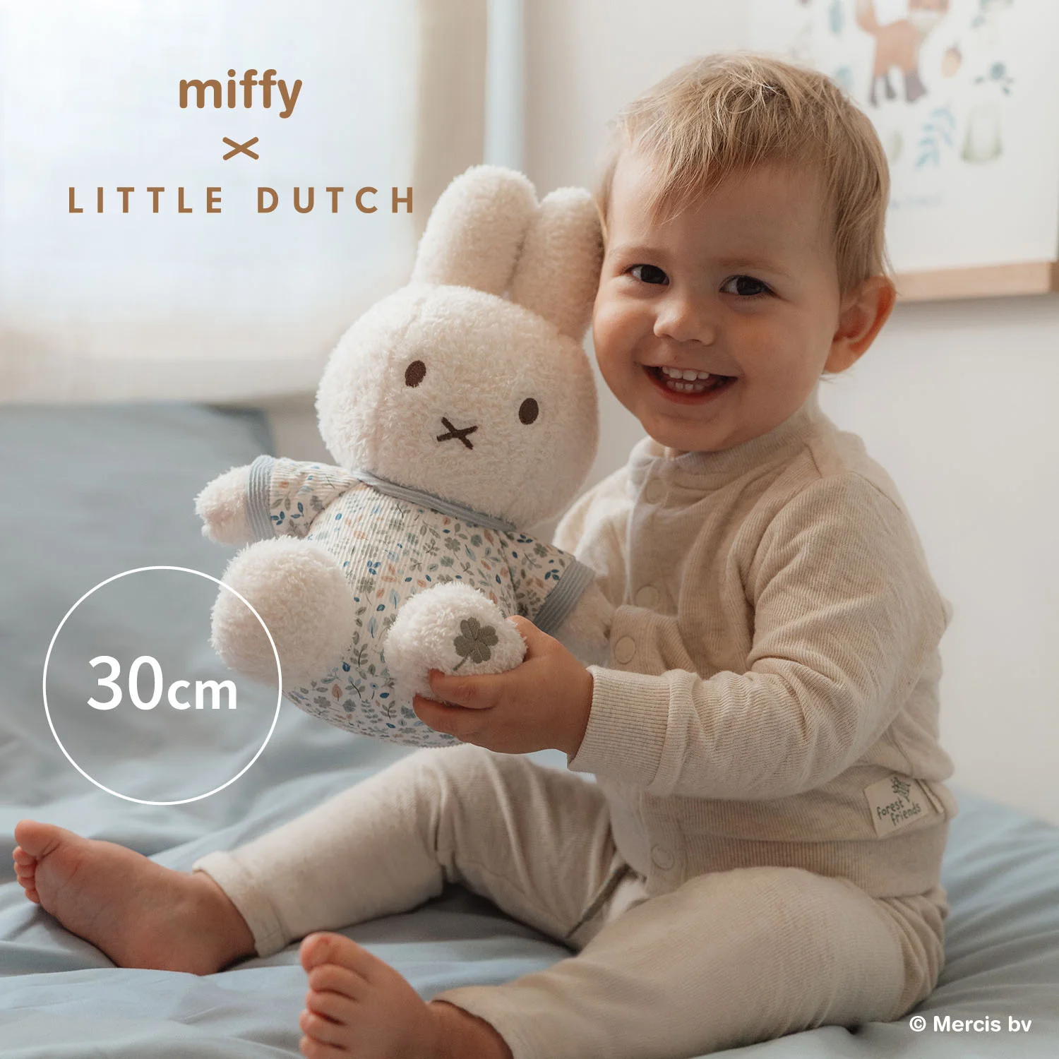 Little Dutch miffy x Little Dutch　ぬいぐるみ30cm/ラッキーブロッサム/ ラッキーリーブス