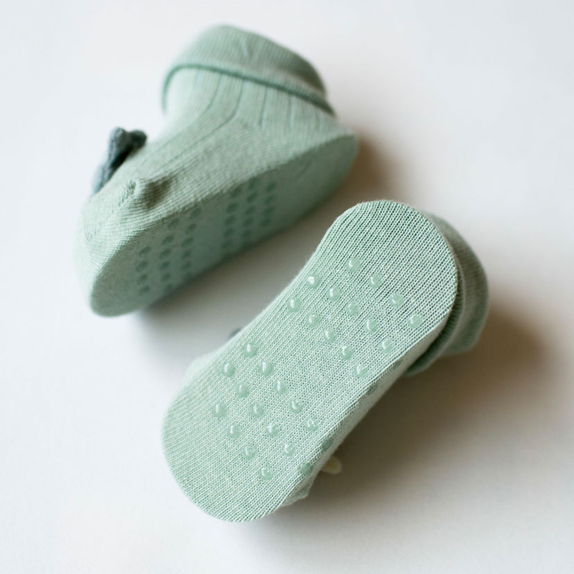 恐竜ベビーソックス/F（9-12cm）/ミント ミント