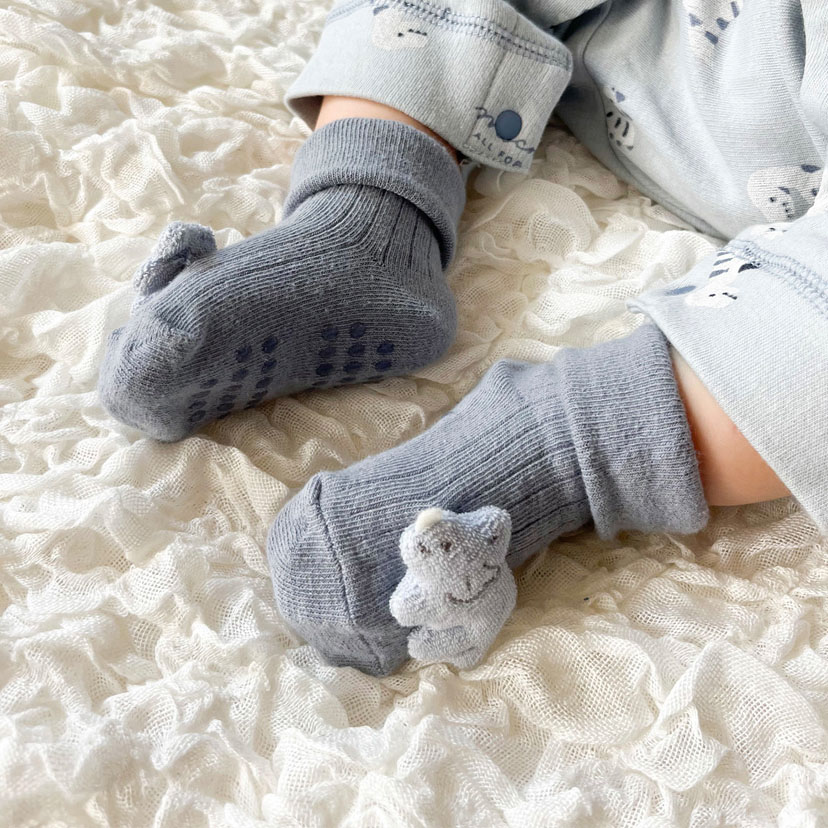 恐竜ベビーソックス/F（9-12cm）/ミント ミント