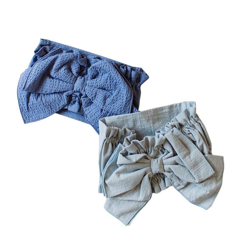 帯付き 浴衣ロンパース/80/サックス サックス 80