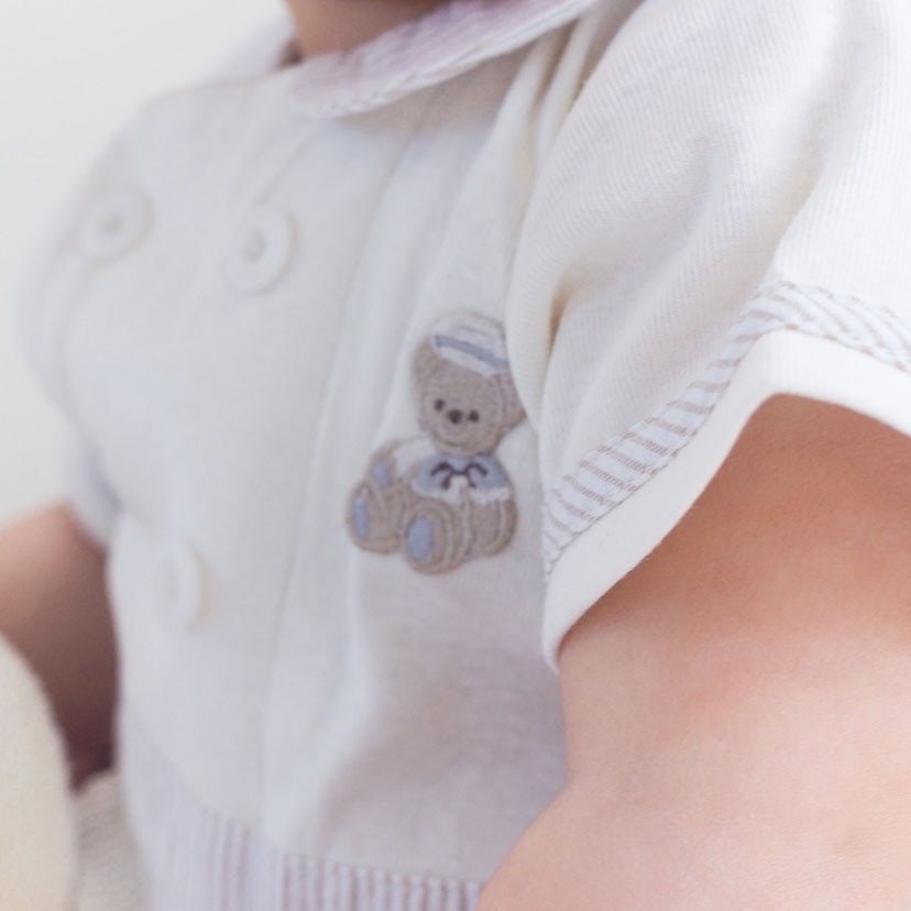 マリンベアロンパース/70/ベージュ ベージュ 70