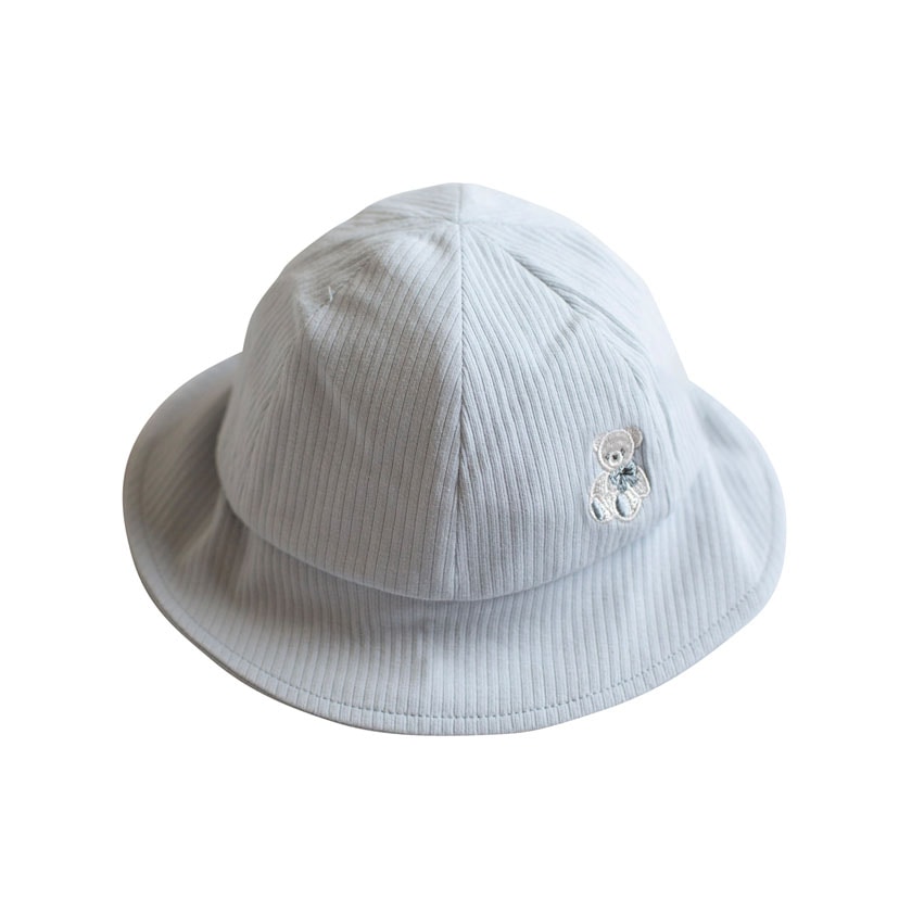 新生児ベビーハット/S(46-48cm)/サックス サックス S