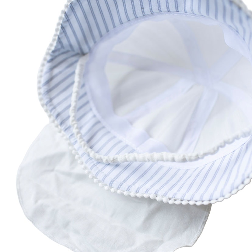 日除けリボンハット/46cm/ホワイト ホワイト 46cm