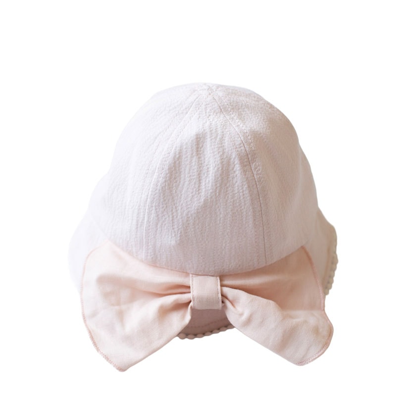 日除けリボンハット/48cm/ピンク ピンク 48cm