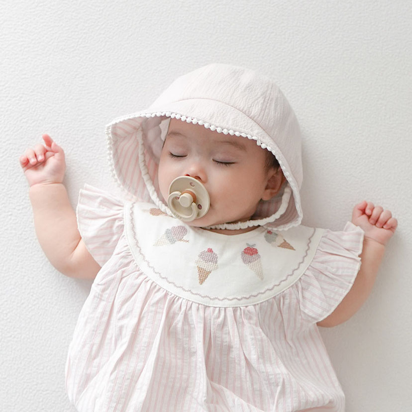 日除けリボンハット/48cm/ピンク ピンク 48cm