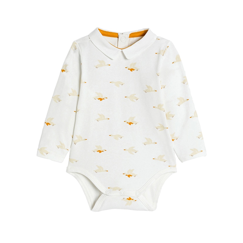 シェルパ素材カーディガン・コーデュロイパンツ・イエローロンパースの3点セット/75cm/生成＆イエロー 生成＆イエロー 75cm