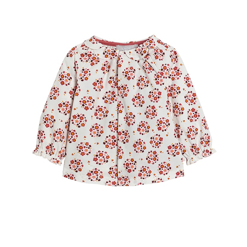 花柄がかわいい女の子コーデ2点セット/75cm/お花総柄・ピンク お花総柄・ピンク 75cm