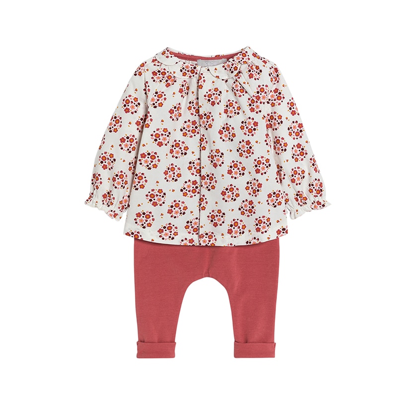 お花総柄・ピンク