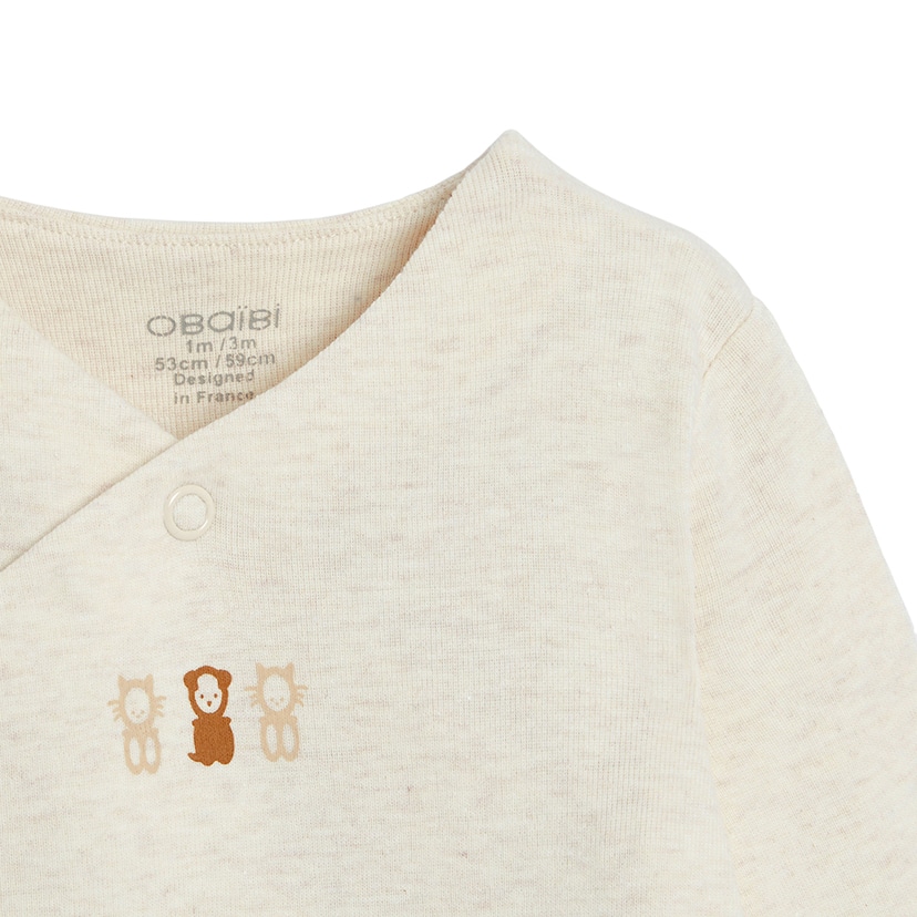 星柄ロンパース 2枚セット/40-60cm/ホワイト ホワイト 40-60cm