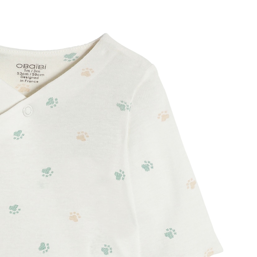 星柄ロンパース 2枚セット/40-60cm/グリーン グリーン 40-60cm