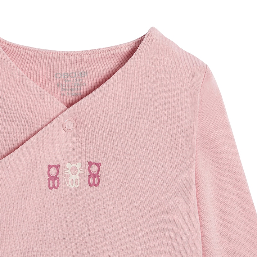 ニットロンパース 2枚セット/70-75cm/ピンク ピンク 70-75cm