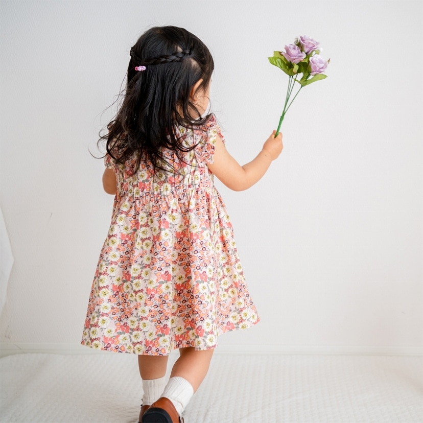 Sale 花柄スモッキングワンピース ピンク花柄 80cm ピンク花柄 ベビー服 子供服 アパレル小物 Dadway ダッドウェイオンラインストア