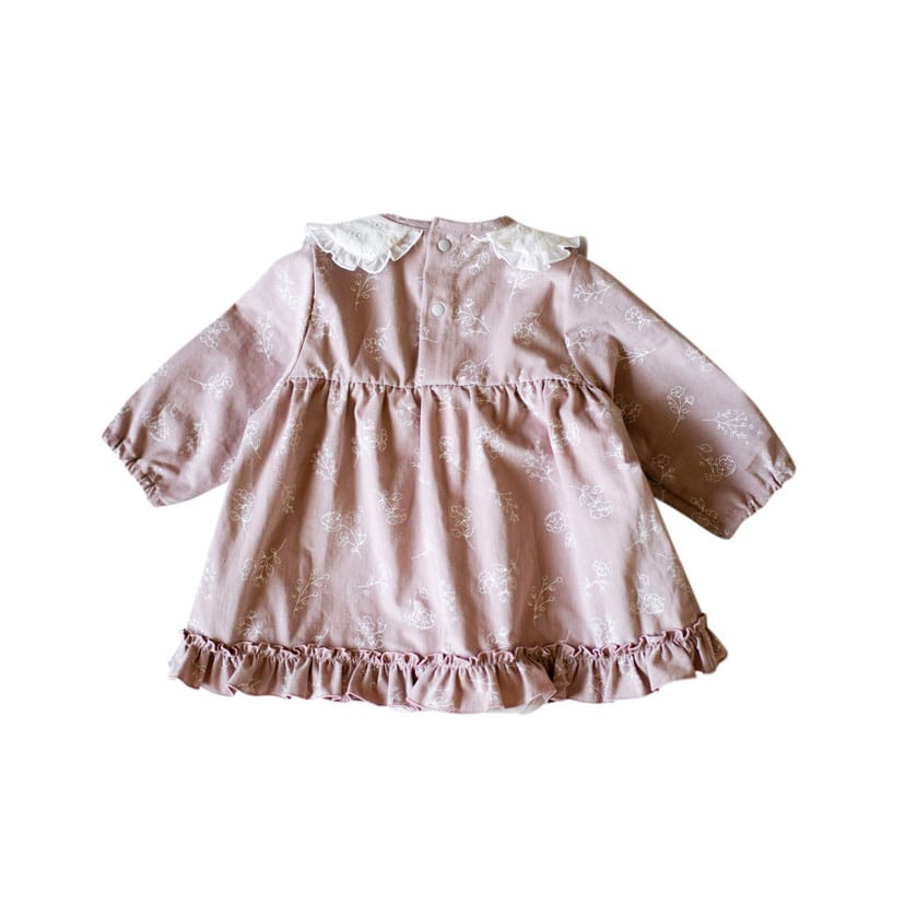 【SALE】おめかし 花柄ロンパース/70/ピンク 【SALE】ピンク 70