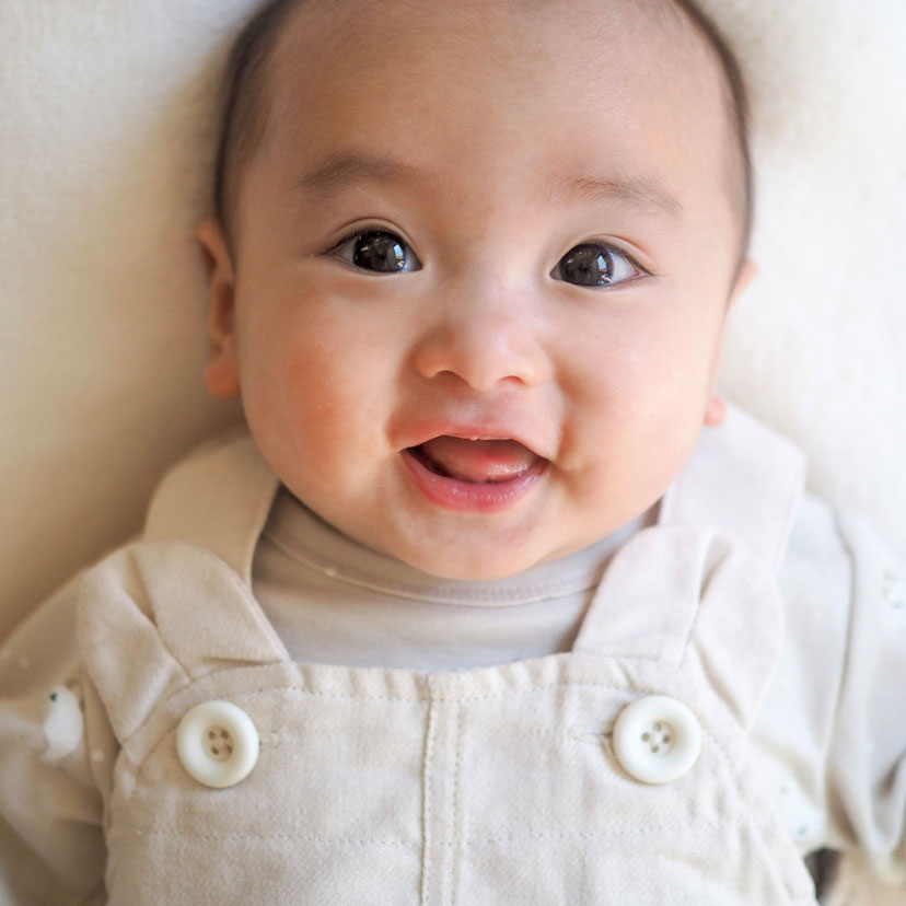 くま耳ぷっくりサロペット/70/ベージュ べージュ 70