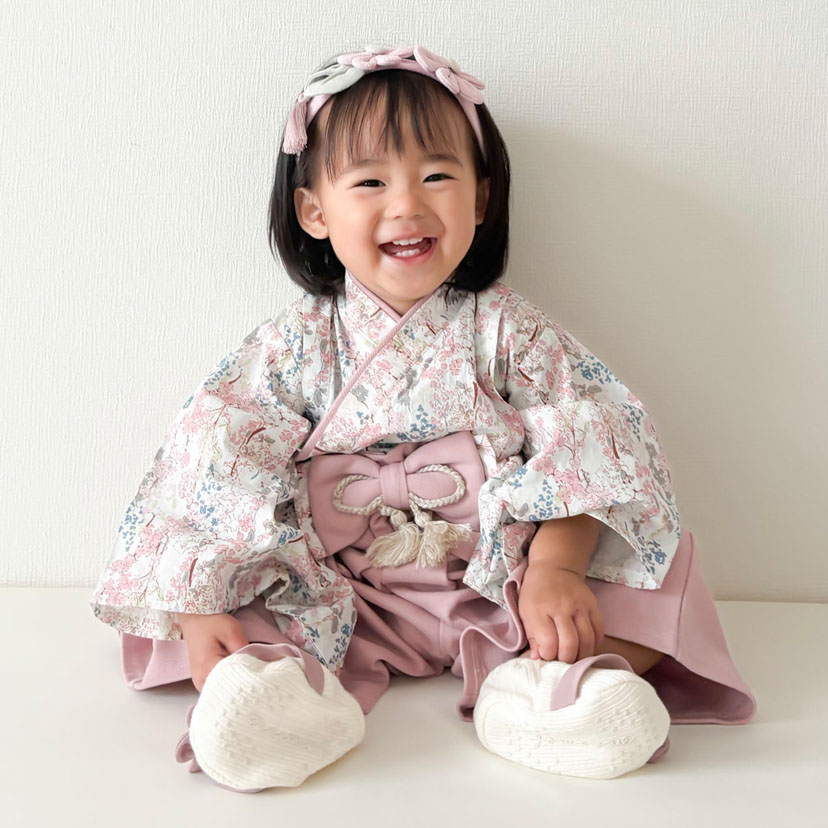 崩れにくい セパレート 袴セット/L（90-100）/ピンク ピンク L