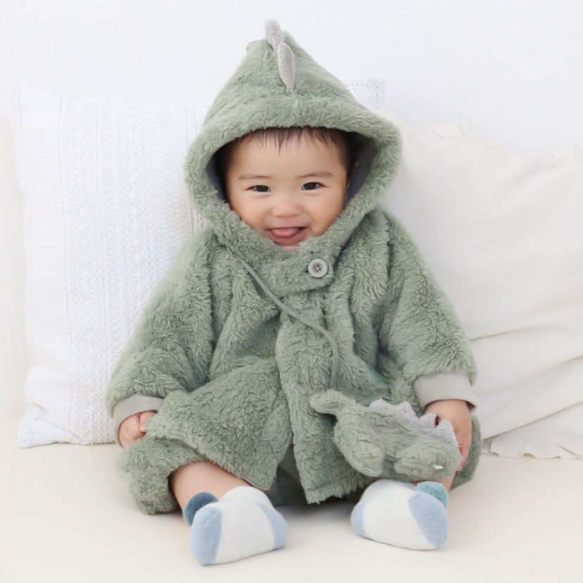 ぬいぐるみ ケープ/80/ライトグリーン/恐竜