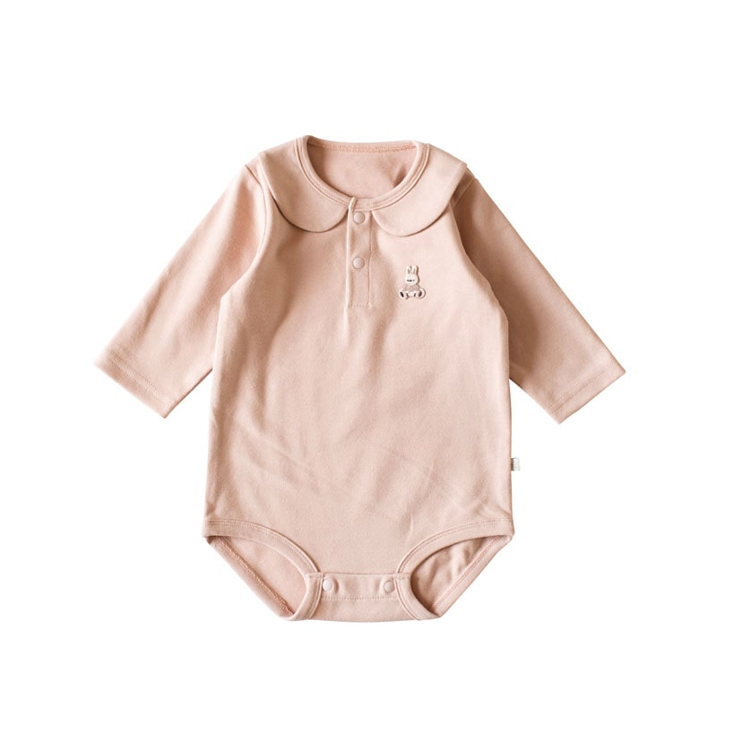 ワンポイント ボディスーツ/80/ピンク