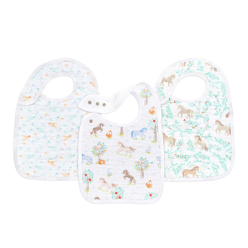 【予約】【12月1日発売】スナップビブ/イヤーオブザホース・うま/3枚