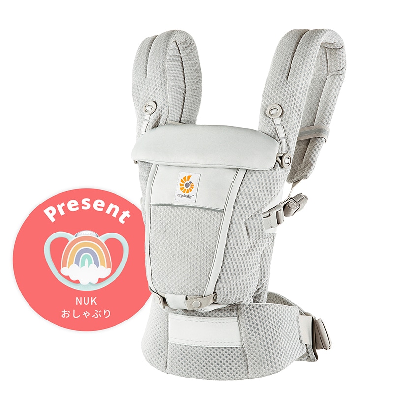 【ノベルティ付き】【10％ポイント】エルゴベビー ADAPT SoftFlex(アダプト ソフトフレックス)/パールグレー