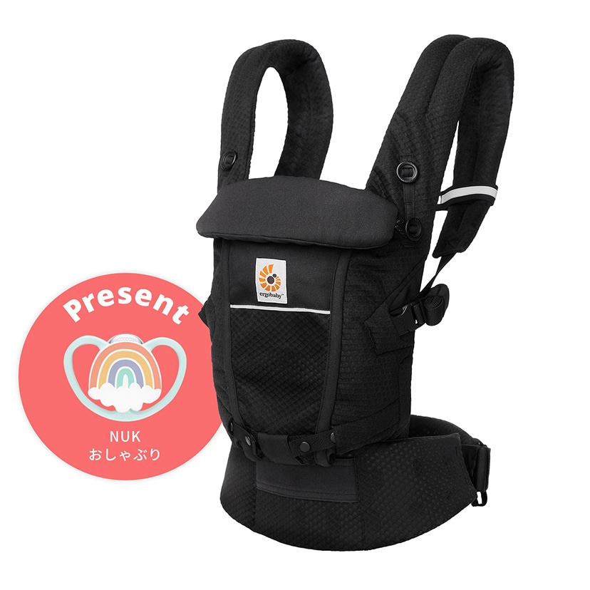 【ノベルティ付き】【10％ポイント】エルゴベビー ADAPT SoftFlex(アダプト ソフトフレックス)/オニキスブラック