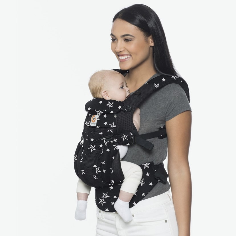 【美品】エルゴベビー クールエア オムニ360 オニキス ブラック 抱っこ紐　黒 エルゴベビー オムニ360 クールエア ブラック 【公式通販】