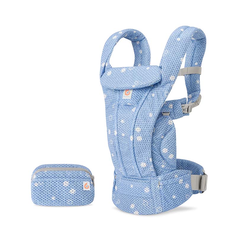 【セット商品】OMNI Deluxe Mesh/ブルーデイジー×空調ベビーケープ(R)/スカイグレー ブルーデイジー