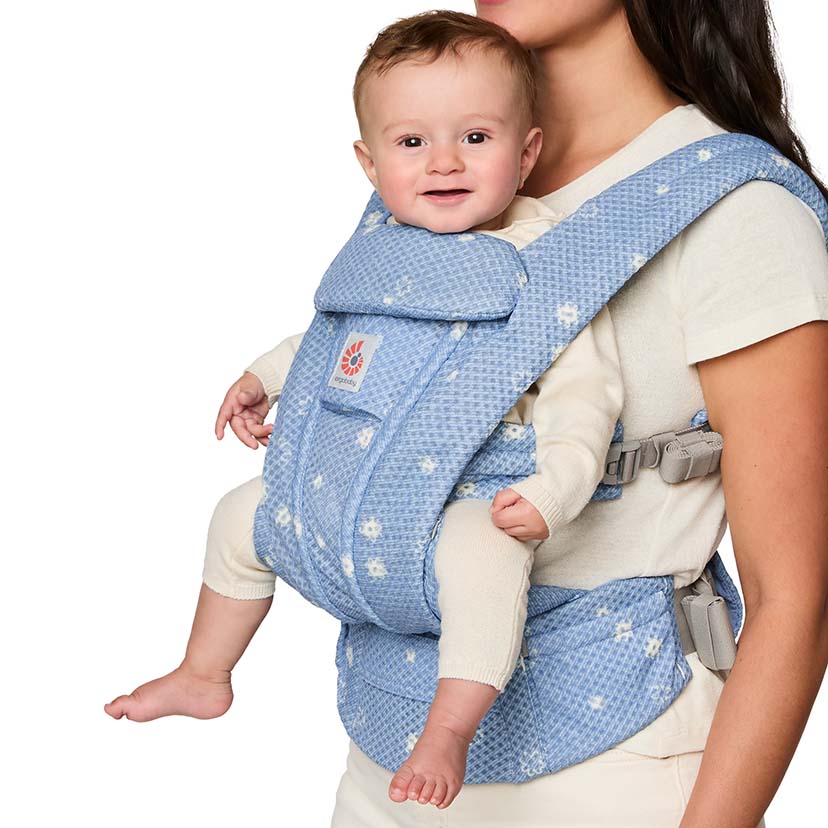 【セット商品】OMNI Deluxe Mesh/ブルーデイジー×空調ベビーケープ(R)/スカイグレー ブルーデイジー