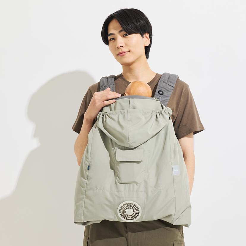 【セット商品】OMNI Classic/チャコールグレー×空調ベビーケープ(R)/ライトモス チャコールグレー