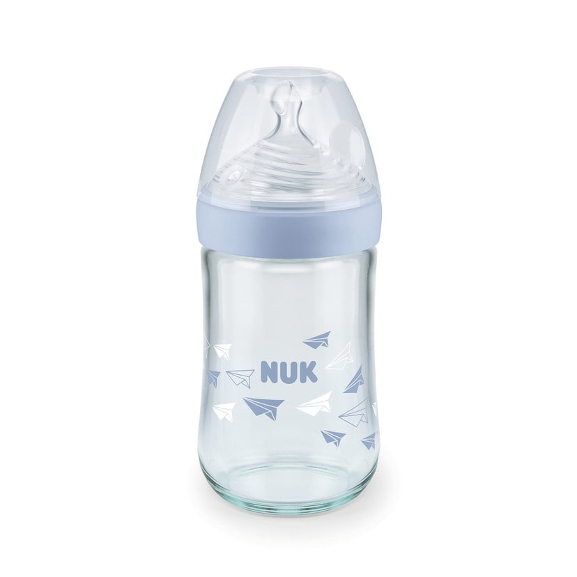 ネイチャーセンスほ乳びん ガラス製 240ml ブルー 240ml ブルー ミルク お食事 Dadway ダッドウェイオンラインショップ