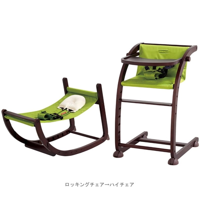 ファルスカ スクロールチェア Plus/Dブラウン/抹茶グリーン Dブラウン/抹茶グリーン