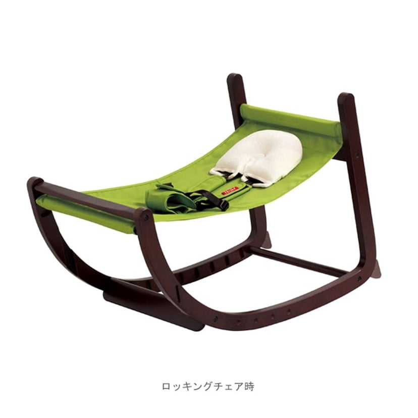 ファルスカ スクロールチェア Plus/Dブラウン/抹茶グリーン Dブラウン/抹茶グリーン