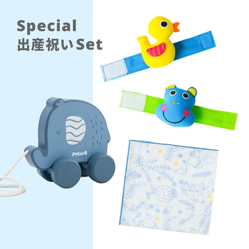 出産祝いセット/toyガーゼハンカチ: おもちゃ[DADWAY ダッドウェイオンラインストア]