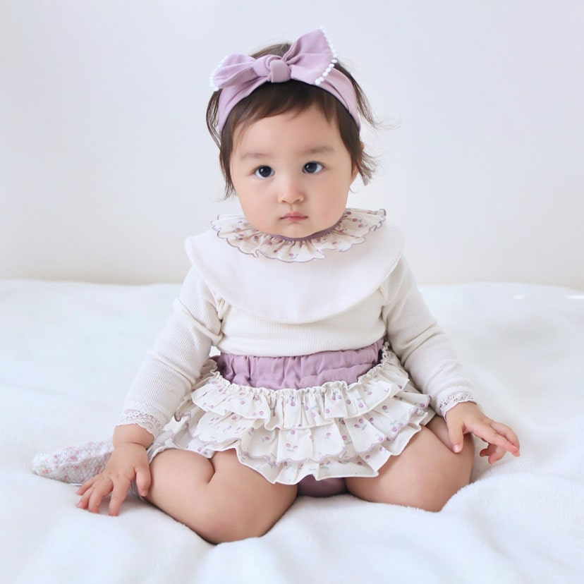 ハンドメイド スリーピングベイビー くすみパープルのクーファンセット ハンドメイド スリーピングベイビー くすみパープルのクーファンセット