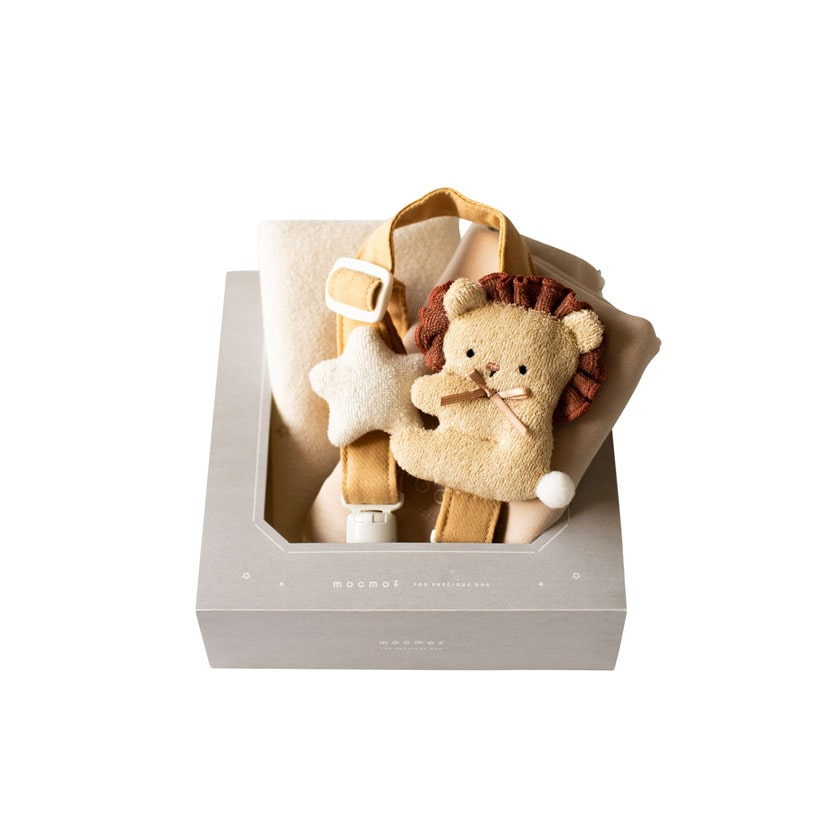 アニマルクリップギフトセット/F/イエローベージュ イエローベージュ