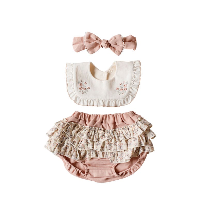 おめかしギフトセット（花刺しゅう）/F（70-80）/ピンク ピンク