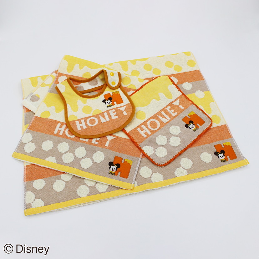 Kideaタオル モグモグ ベビーバスタオル Honey Honey 日用品 ベビーキッズ雑貨 Dadway ダッドウェイオンラインショップ