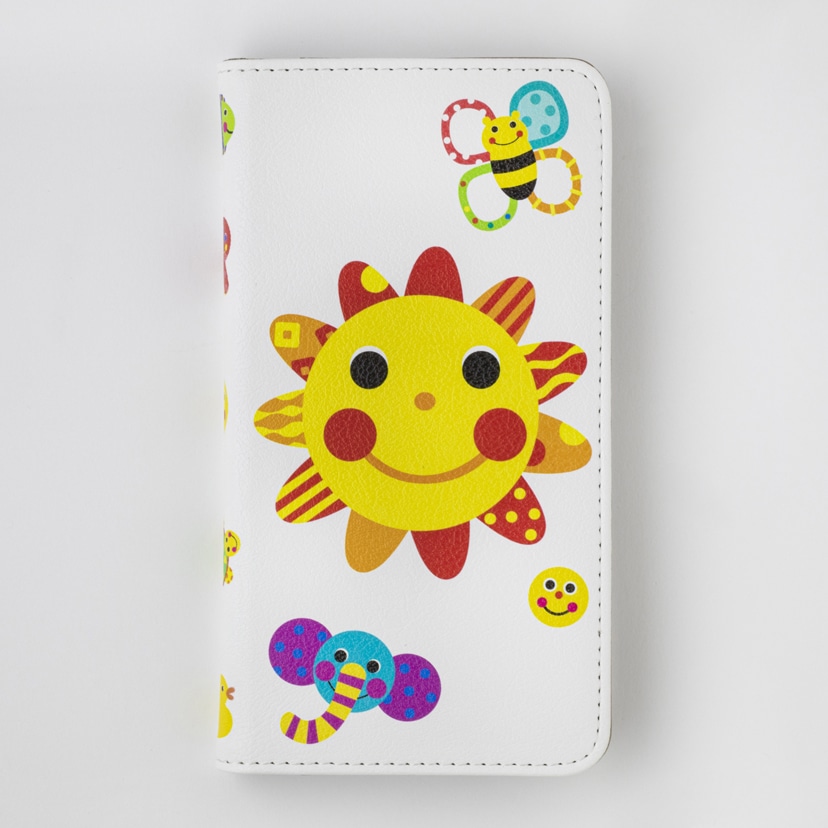 スライド式手帳型スマホケース/にこにこ＆がおー！(にこにこ＆がおー！): 日用品・ベビーキッズ雑貨[DADWAY ダッドウェイオンラインストア]
