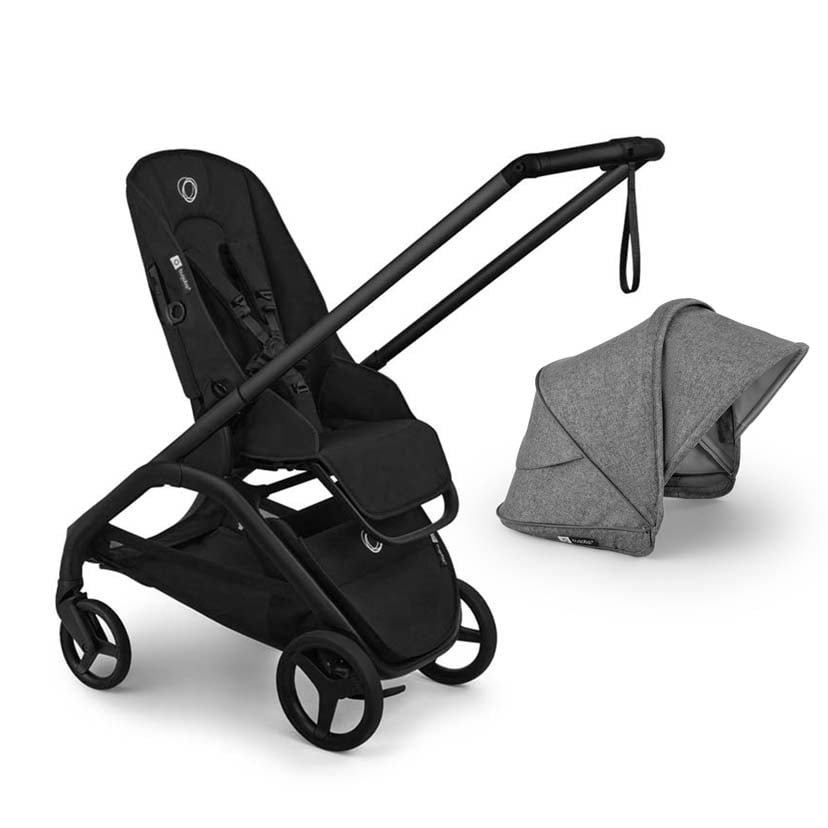 bugaboo バガブー ドラゴンフライプラス シートベース/ブラック/ヘリテージブラック×ドラゴンフライプラス サンキャノピー/グレーメランジ グレーメランジ