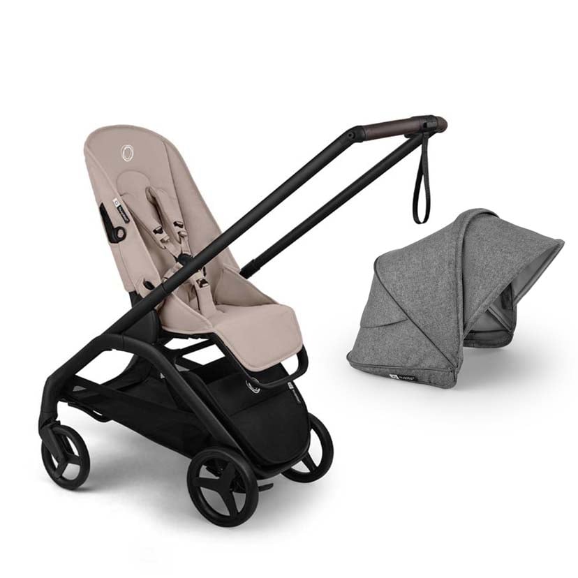 bugaboo バガブー ドラゴンフライプラス シートベース/ブラック/デザートトープ×ドラゴンフライプラス サンキャノピー/グレーメランジ グレーメランジ