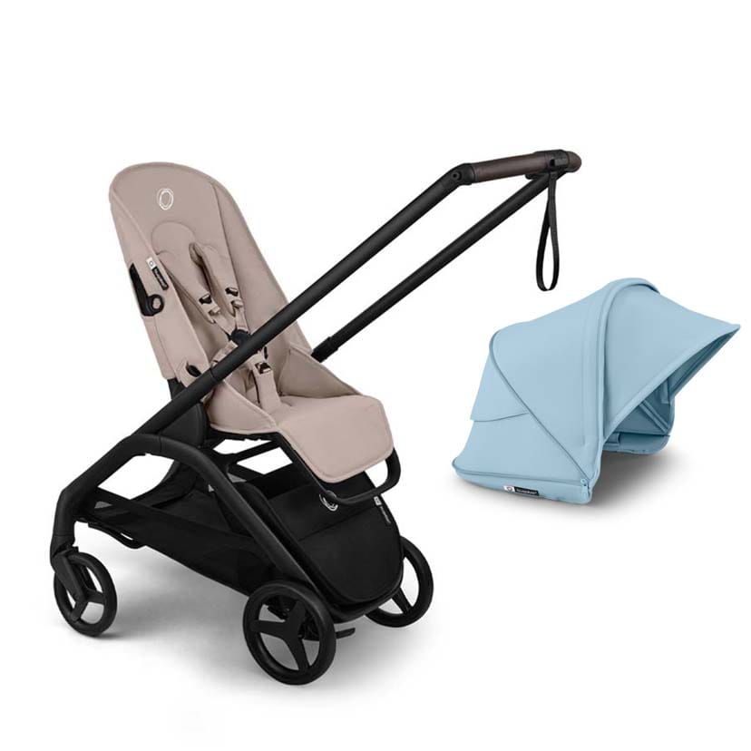 bugaboo バガブー ドラゴンフライプラス シートベース/ブラック/デザートトープ×ドラゴンフライプラス サンキャノピー/スカイラインブルー スカイラインブルー