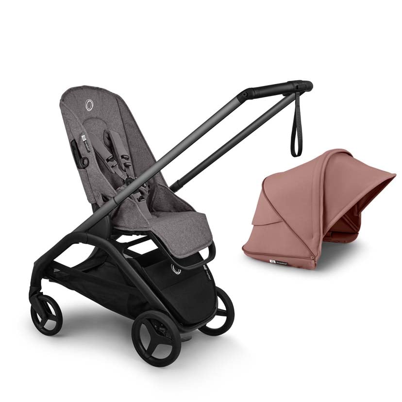 bugaboo バガブー ドラゴンフライプラス シートベース/グラファイト/グレーメランジ×ドラゴンフライプラス サンキャノピー/ダスティピンク ダスティピンク