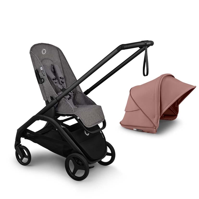 bugaboo バガブー ドラゴンフライプラス シートベース/ブラック/グレーメランジ×ドラゴンフライプラス サンキャノピー/ダスティピンク ダスティピンク